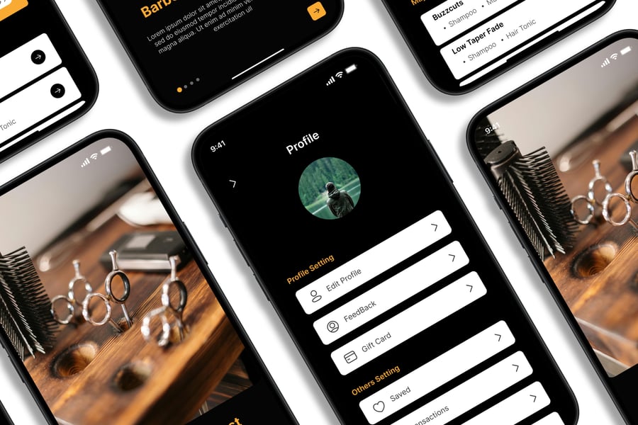 一套简洁黑色漂亮的移动应用APP UI 素材包-3 一套简洁黑色漂亮的移动应用APP UI 素材包