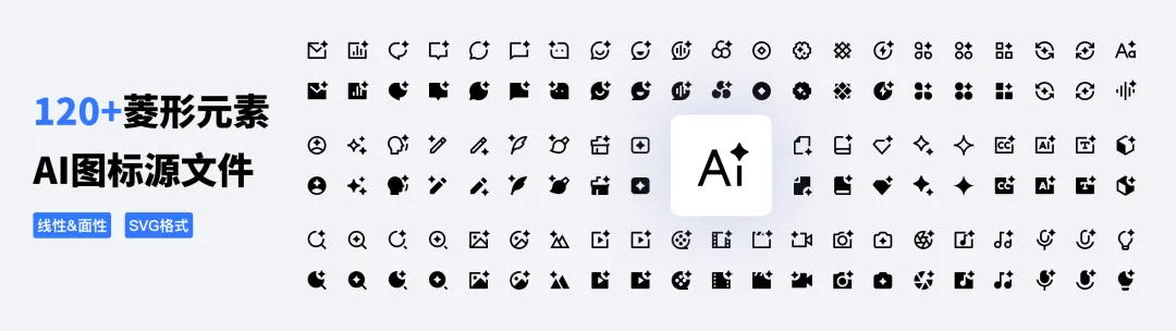 揭秘！为什么AI图标都爱用“菱形十字星“这个视觉符号？