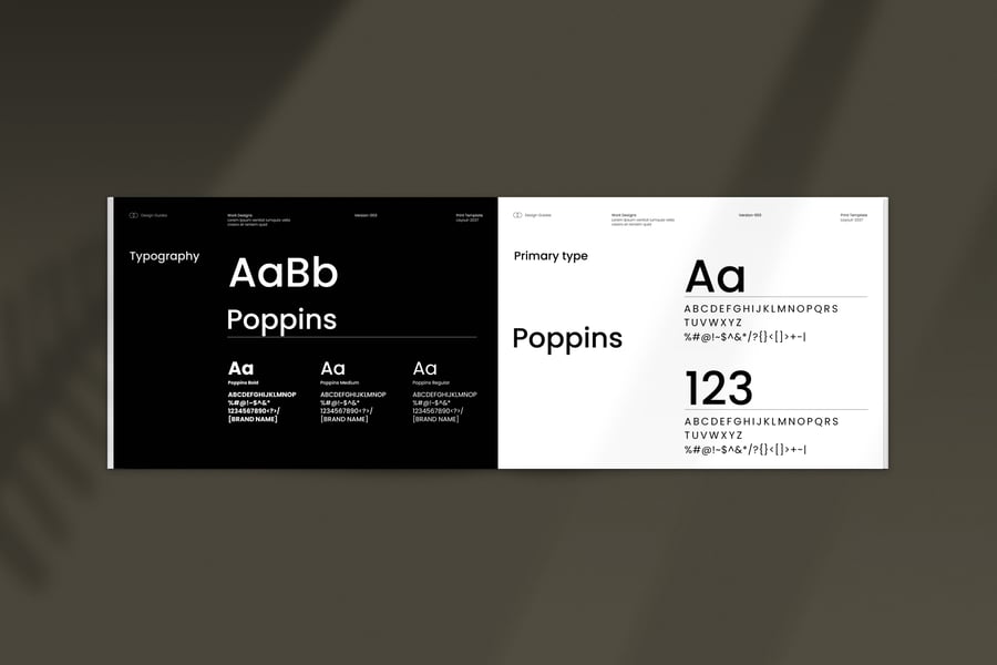 18个黑色时尚品牌VI指南-9 18个黑色时尚品牌VI指南