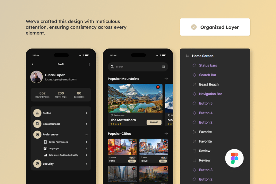 旅行预订主题移动APP UI界面素材包-4 旅行预订主题移动APP UI界面素材包