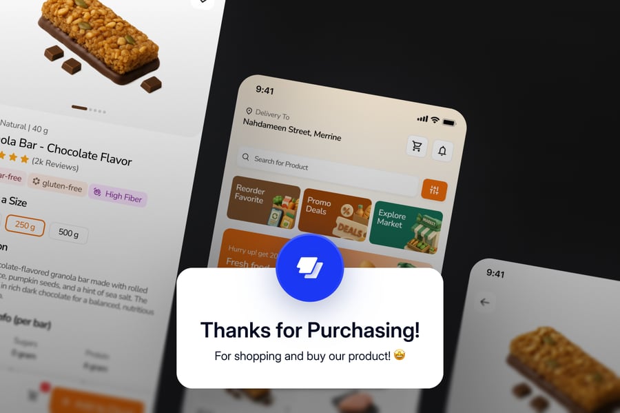 漂亮清新的生鲜市场移动应用APP UI 设计包-3 漂亮清新的生鲜市场移动应用APP UI 设计包
