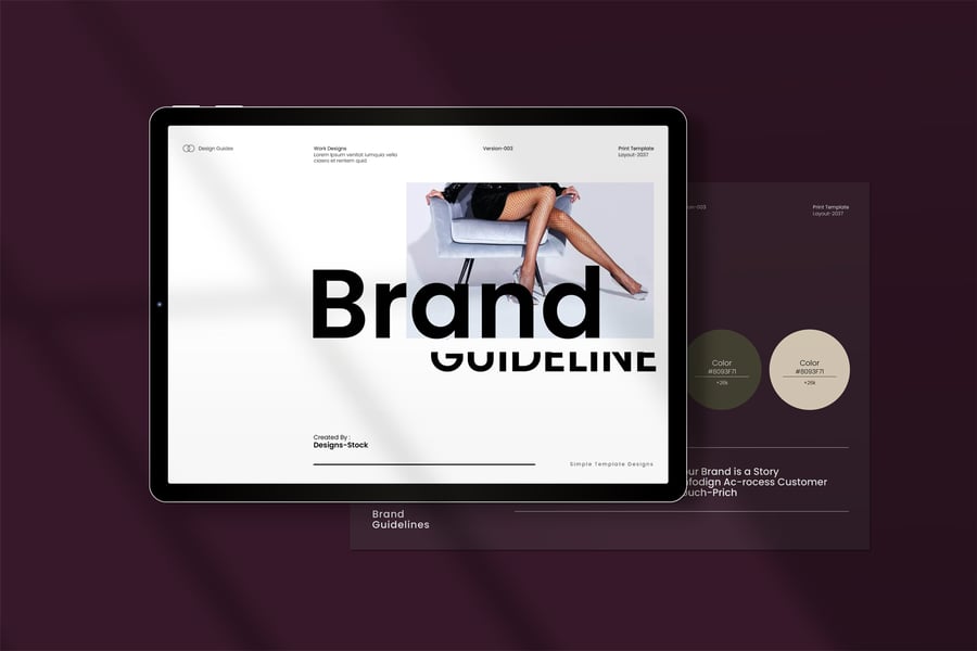 18个黑色时尚品牌VI指南-10 18个黑色时尚品牌VI指南