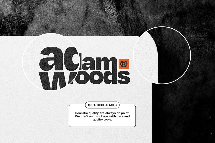 高级有质感细节的品牌标志PSD模型样机素材包-5 高级有质感细节的品牌标志PSD模型样机素材包