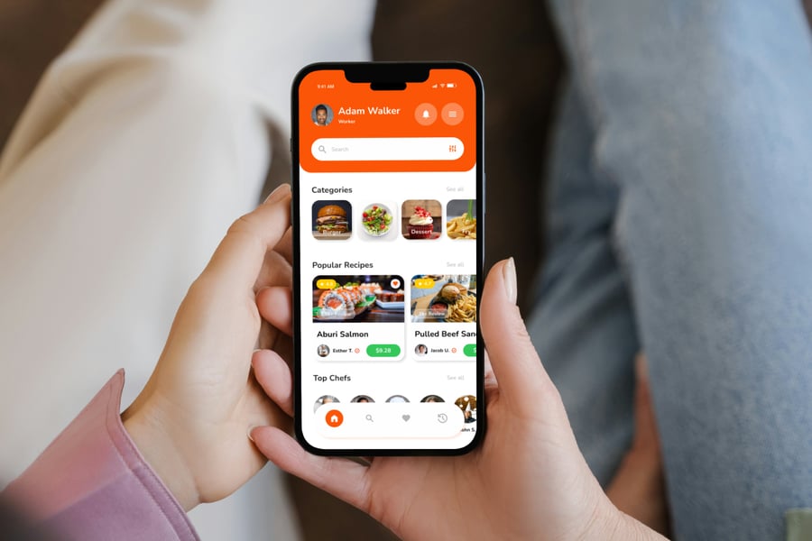 一套食品配送外卖自取平台app ui界面素材包