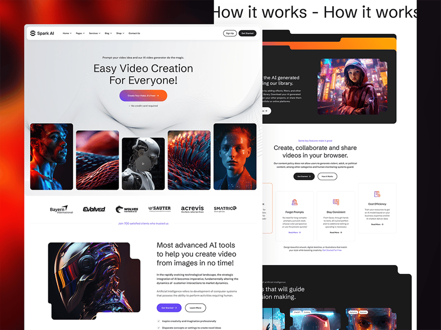 33个设计梦幻的AI机构与技术Figma网站模板