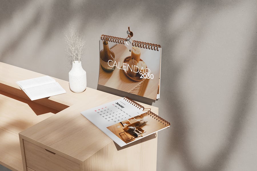 三个漂亮的挂历机样PSD模板素材包-4 三个漂亮的挂历机样PSD模板素材包