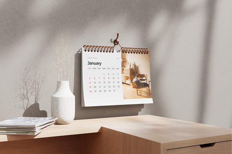 三个漂亮的挂历机样PSD模板素材包-2 三个漂亮的挂历机样PSD模板素材包