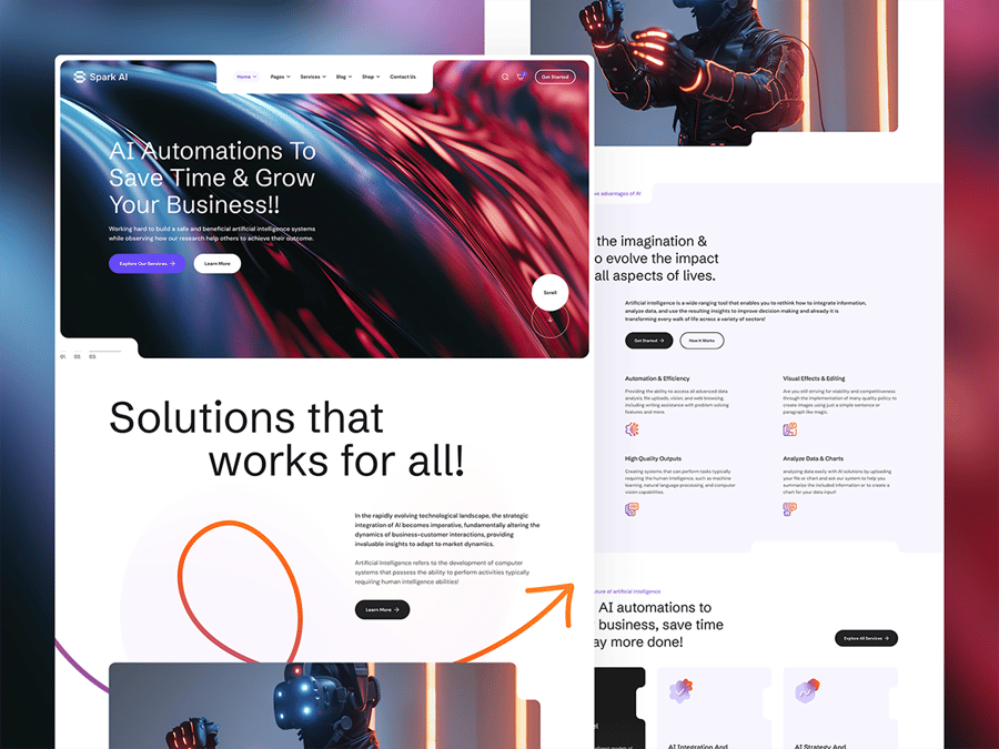 33个设计梦幻的AI机构与技术Figma网站模板