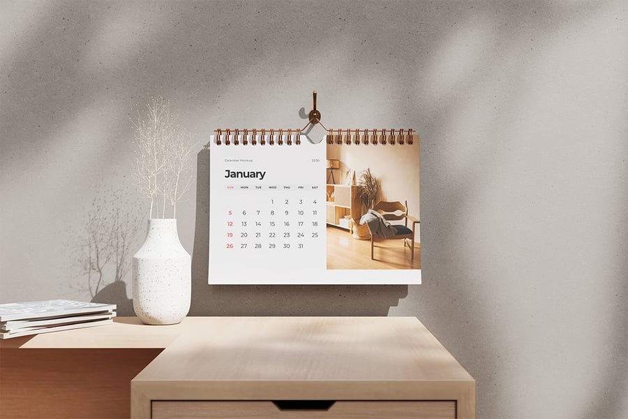 三个漂亮的挂历机样PSD模板素材包-3 三个漂亮的挂历机样PSD模板素材包