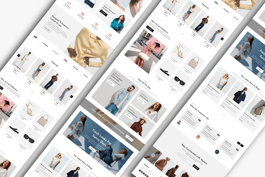 漂亮时尚的电商落地页Web UI界面素材包-3 漂亮时尚的电商落地页Web UI界面素材包