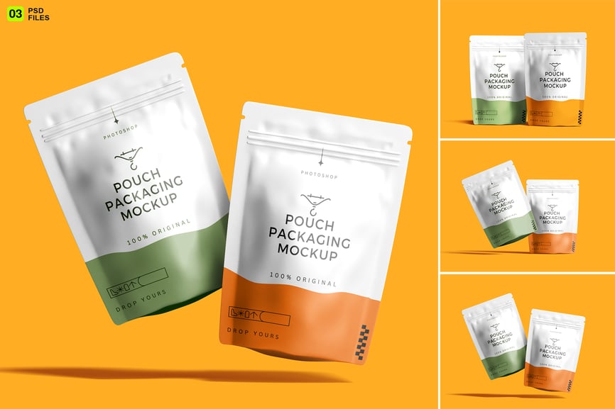 高品质包装袋PSD样机模型素材包