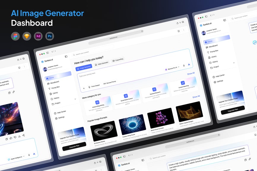 网页端AI图像生成主题界面素材包-1 网页端AI图像生成主题界面素材包