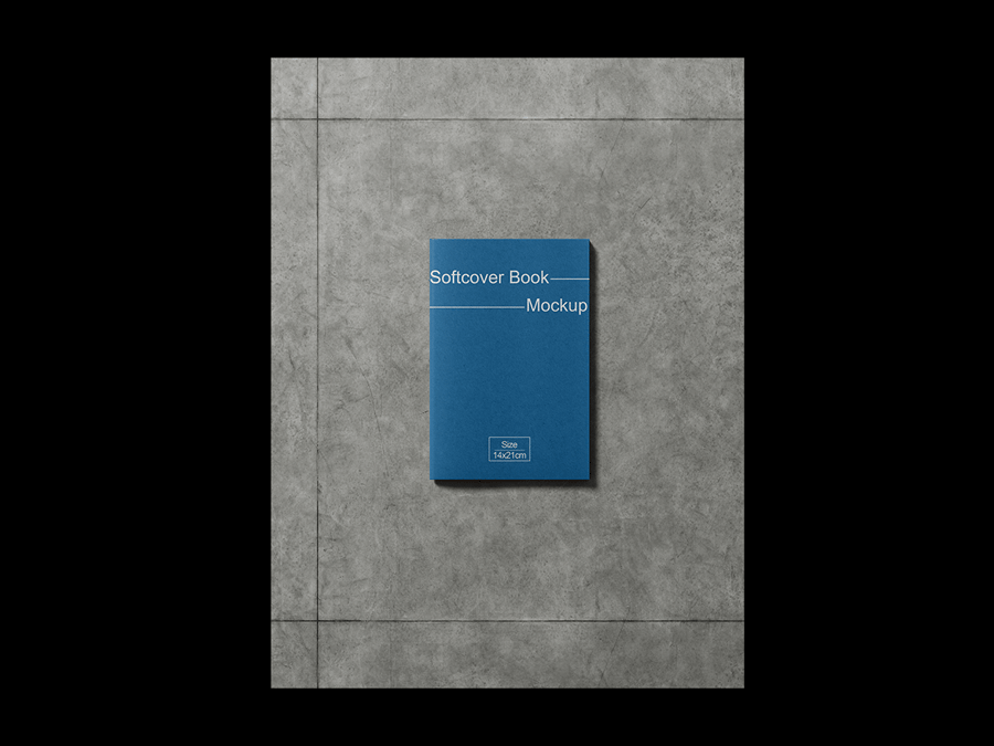 漂亮光影平装书PSD样机素材包