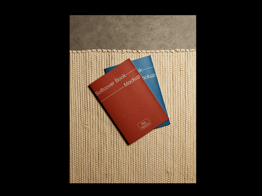 漂亮光影平装书PSD样机素材包