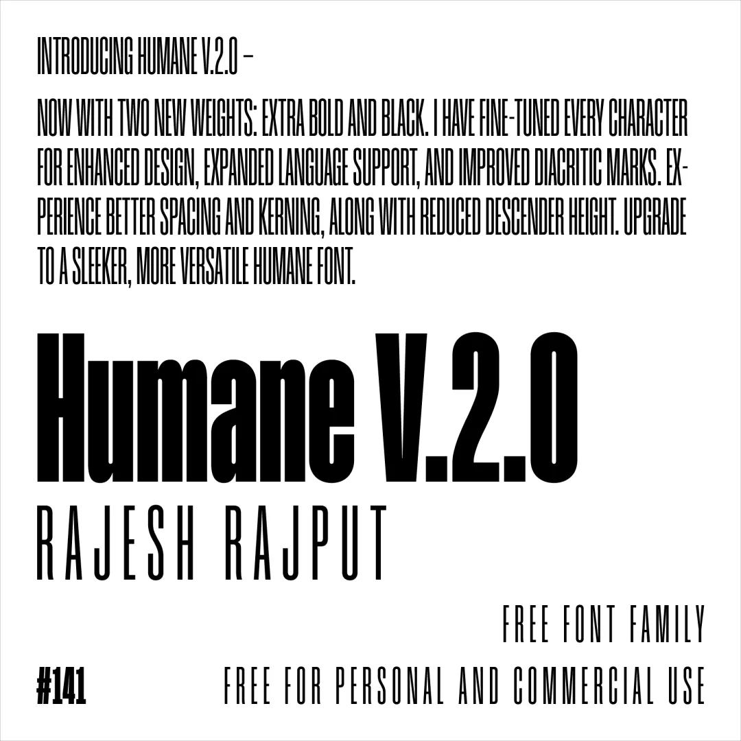 想让视觉设计更有力量感?收藏好这款免费字体!-16 想让视觉设计更有力量感?收藏好这款免费字体!