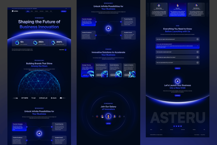 代理机构登陆页详情页UI设计