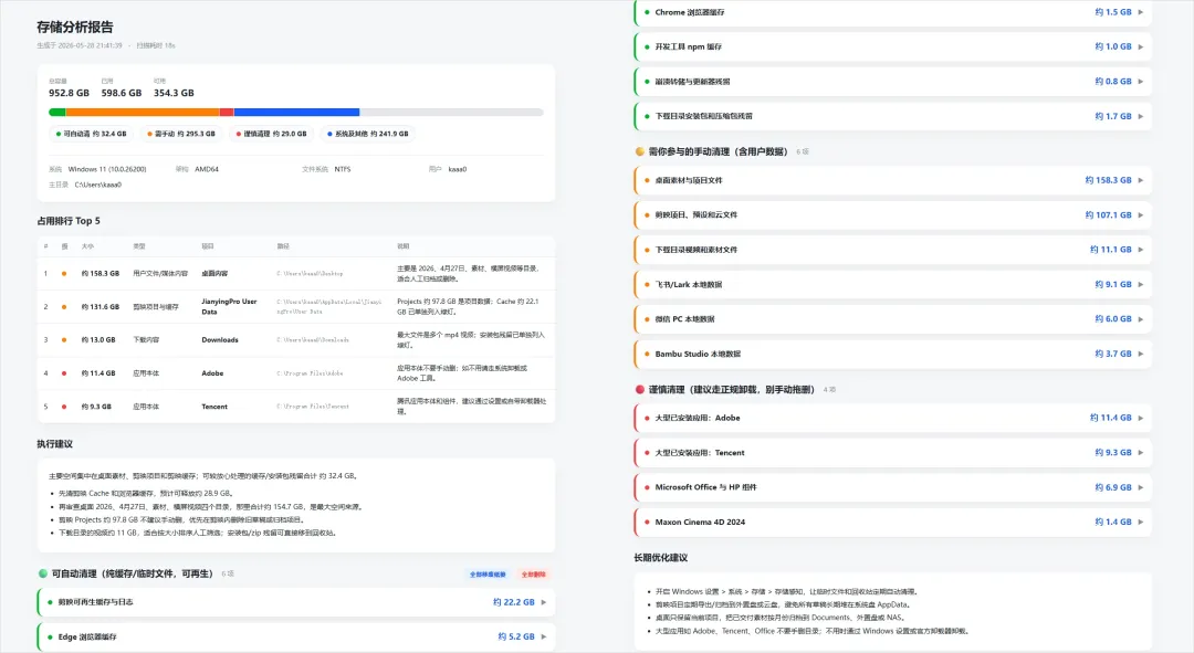我把电脑清理软件做成了开源Skill，立即省下上千元