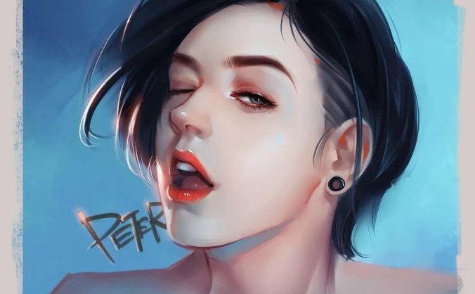 PS零基础手绘头像教程！48G全套打包拿走