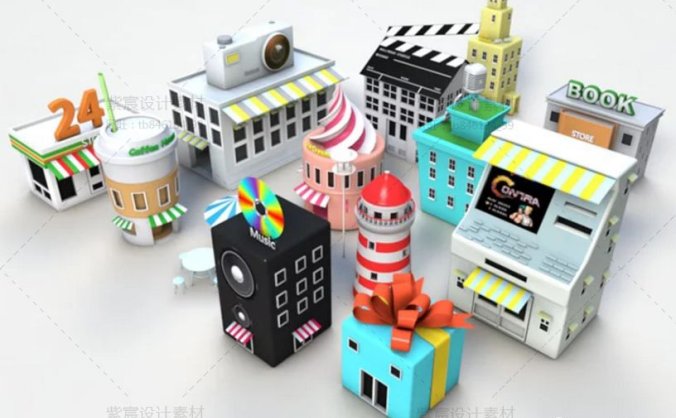 30G电商C4D工程文件模型合集,双十一不用去找模型了!!