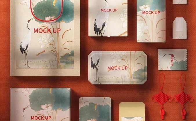 中国风国潮设计资源PSD文件合集（含笔刷、字体和样机素材）