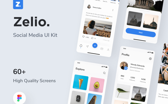 一款社交类APP UI素材
