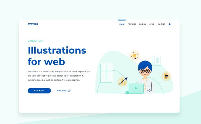 一套生动有趣的电子商务ICON图标