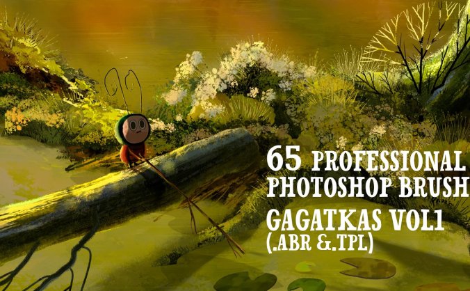 65个高质量植物森林元素PS画笔笔刷素材