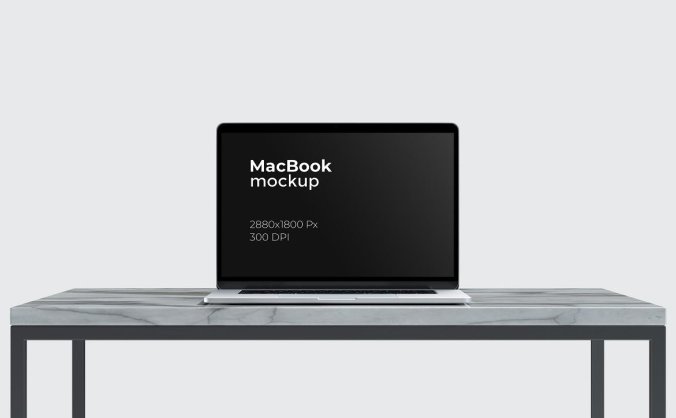 苹果Macbook笔记本电脑样机PSD素材