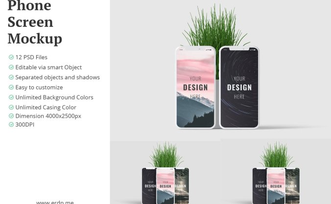 12个高品质手机APP UI样机展示素材