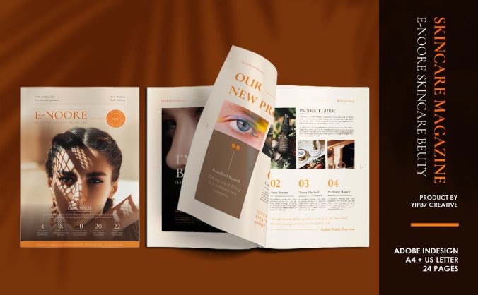 24个高品质时尚高端化妆品美容杂志品牌画册设计素材