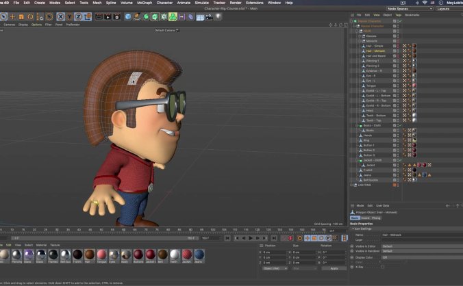 3D角色索具C4D动画制作教程-英文版