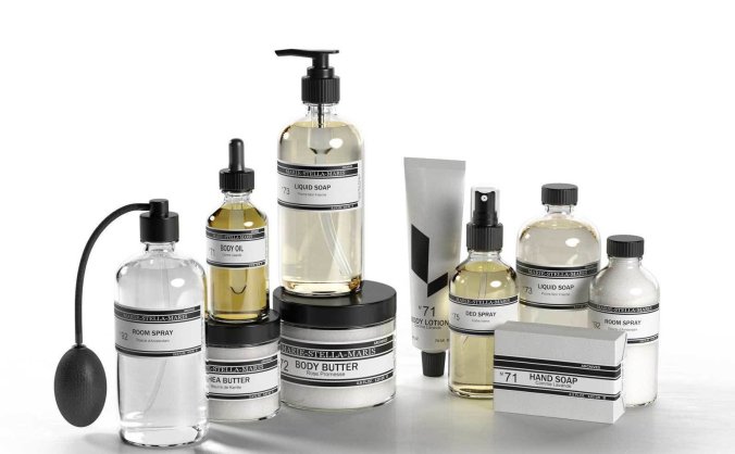 护肤品玻璃器皿C4D素材模型打包下载