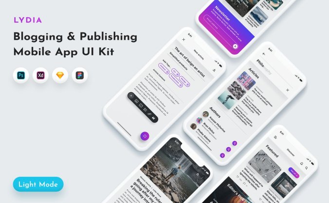 34个高品质多用途APP UI KITS素材下载