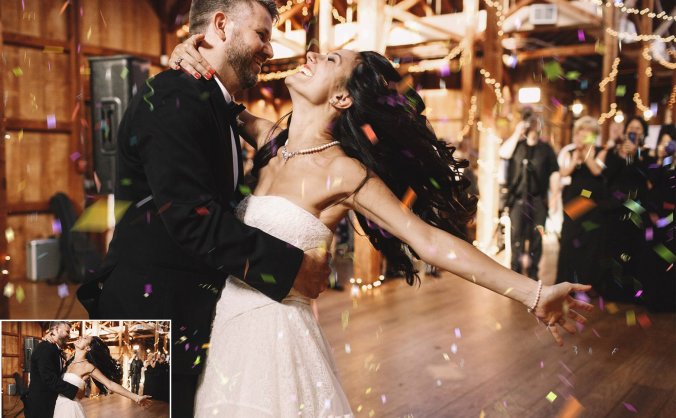 生日&婚礼必备五彩纸屑照片叠层素材