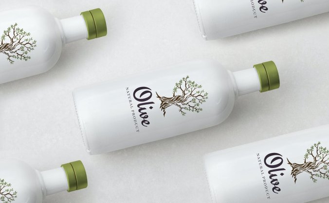 高品质橄榄油包装设计VI样机展示PSD模板