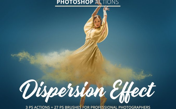 一键生成创意照片色散效果PS动作下载