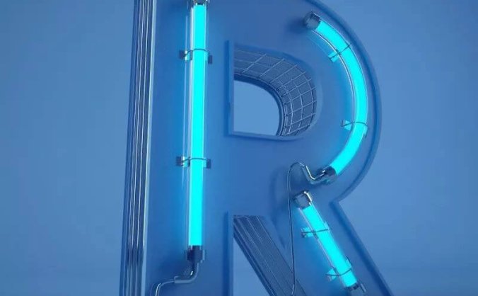 26个C4D霓虹灯字母模型，附赠PSD模板，帮你快速学习建模