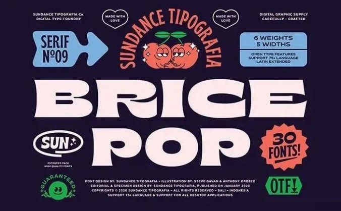 从外网精心扒到的神奇字体,可爱复古又新潮