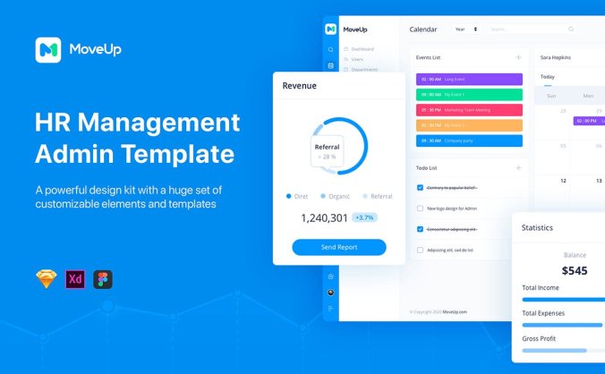 人力资源后台管理UI设计模板