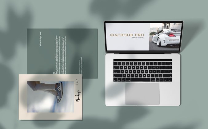 超级逼真真实阴影光影效果场景PSD素材样机