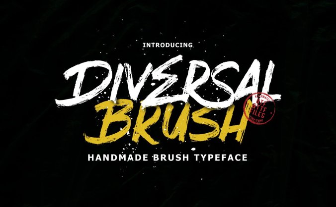 时尚高端手绘手写中国风毛笔字水墨字体