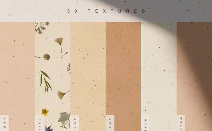 30种腮红工艺纸纹理JPG素材