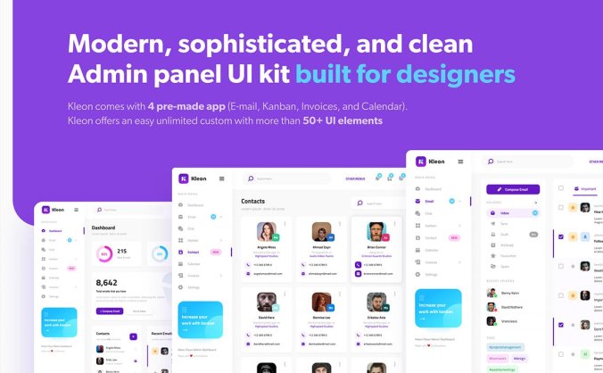 30个高端时尚多格式专业后台管理UI KIT素材包