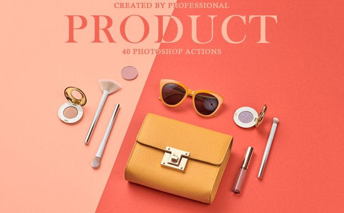 一组产品摄影高级色调PS滤镜动作素材