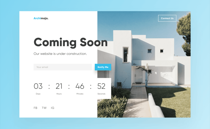 网站即将上线网页WEB创意设计模板