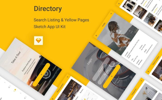 现代时尚手机端APP界面模板