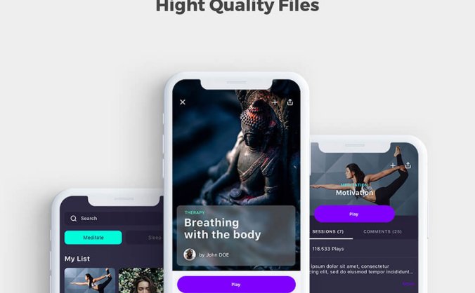 手机端UI界面社交APP模板