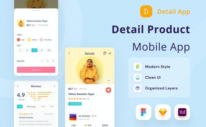 电商产品详情页APP UI KIT素材