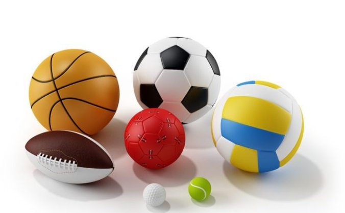 篮球足球排球高尔夫球橄榄球球类C4D模型源文件