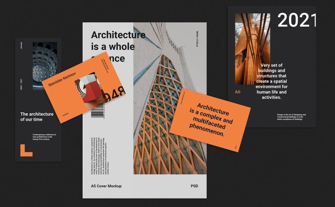 高端VI海报产品PSD样机素材